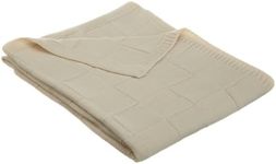 American Baby Company 83309 Organic Cotton Sweater Knit Blanket (Natural)