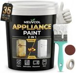 Meuvcol Appliance Paint White, 35 Oz Refrigerator Paint For Metal & Plastic Surface, Touch Up Coating For Fridge, Dishwasher, Washer, Microwave, Rust Preventative Coating With Tool