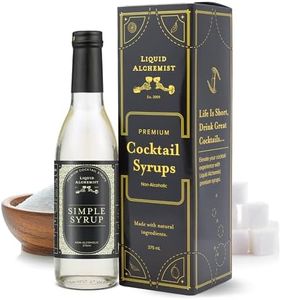 Liquid Alchemist Simple Syrup for Cocktails - Real Ingredients Make our Simple Sugar Syrup the Perfect Old Fashioned Mix - Our Natural Simple Syrup for Drinks is Non-GMO Gluten Free & Vegan (12 oz)