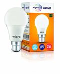 wipro Garnet 3W LED Bulb for Home & Office |Cool Day White (6500K) | B22 Base|220 degree Light coverage |4Kv Surge Protection |400V High Voltage Protection |Energy Efficient | Pack of 1