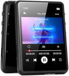 MECHEN 64GB MP3 Player Bluetooth 5.3 with 2.4" Full Touch Screen，Portable Digital Music Player with Speaker，FM Radio, Line Recording, HiFi Lossless Sound, Support up to 128GB. (Black)