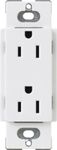 Lutron CARS-15-TR-WH Claro 15-Amp Tamper Resistant Receptacle, White