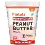 Pintola American Recipe Performance Series Peanut Butter (Creamy) - 510g | Vegan Protein | 32% Protein | High Protein & Fiber