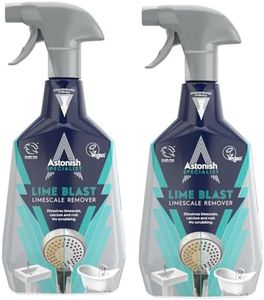 Astonish Specialist Ultimate Limescale Remover Cool Eucalyptus - No Scrub Cleaner Tackles Hard Water, Limescale, Rust & Calcium - Cruelty Free Bathroom & Kitchen Cleaning Solution, 750ml Bottle, 2PK