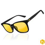 HEX Computer Glasses PC Anti UV Anti Glare Light Blue Amber Yellow Lens