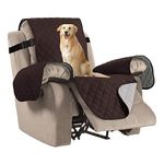 H.VERSAILTEX Water Repellent Recliner Chair Cover Reclining Slipcover for Living Room Recliner Furniture Protector with Elastic Strap Seat Width: 22" (Medium 79" L x 68" W, Brown/Beige)