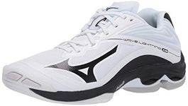 Mizuno Wave Lightning Z6 Womens Volleyball Shoe, White/Black, 8.5 UK