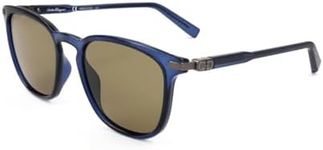 Ferragamo SF881S, Injected Sunglasses Blue Unisex Adult, Multicolor, Standard