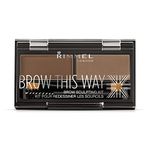 Rimmel London Brow This Way Eyebrow Powder Sculpting Kit, 2.4g