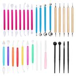 31 Pcs Cake Decorating Tool Set, Fondant Tool, Polymer Clay Tool, Modeling Clay Sculpting Tools Kits for Pottery Sculpture