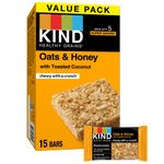 KIND Healthy Grains Bars Oats & Honey - 18oz/15ct