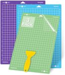 HTVRONT Cutting Mats for Cricut Joy Xtra, 3 Pack Cutting Mats 8.5"x12"(StandardGrip, LightGrip, StrongGrip), Variety Adhesive Reusable Cutting Mats Accessories for Cricut Joy Xtra