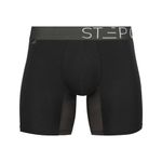 STEP ONE Mens Boxers Underwear for Men, Moisture-Wicking Mens Boxer Shorts, 3D Pouch + Chafe-Reducing Mens Boxers. Fabric Made from Organic Bamboo Trunks - Boxer Briefs Black