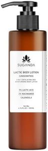 Suganda Skincare Unscented Lactic Body Lotion with 5% Lactic Acid (200ml) - Exfoliates, Improves Skin Texture, Reduces Strawberry Legs, for All Skin Types
