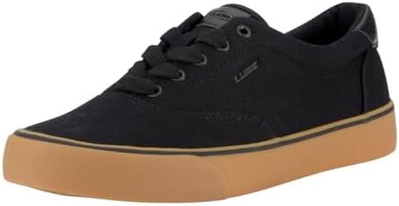 Lugz Men's Flip Sneaker, Black/Gum, 9