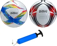 Xcello Sports Soccer Ball Size 4 Assorted Graphics with Pump (Pack of 2)