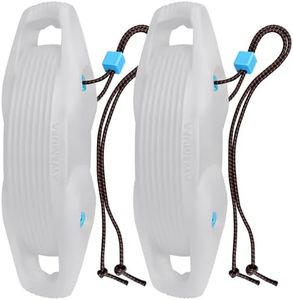 AWEMUFA 2 Pack EVA Extra Large Boat Fenders 28'' x 6.7'' Boat Bumpers for Docking Upgraded Boat Fenders Bumpers, Fit for Pontoon, Bass, Deck and Jon Boat Light Gray