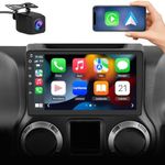 Android 13 Car Radio Stereo Compatible for Jeep Wrangler JK Gand Cherokee Dodge Ram 1500 with Wireless Apple CarPlay Android Auto,GPS/FM/WiFi/USB