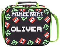 Minecraft - Personalised Lunch Bag - Kids Lunch Box - Official Merchandise - Personalised Insulated Lunch Bag Fanatics