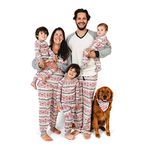 Burt's Bees Baby Unisex's Family Jammies, Holiday Matching Pajamas, Organic Cotton PJs Sleepers, Aspen Cabin, 3 Years