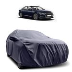 MADAFIYA Car Cover for Audi A6 (2019 to 2024 Models) with Mirror Pocket, Triple Stitched, All Weather Protection, Breathable Fabric, Full Size (Heavy Duty Grey)