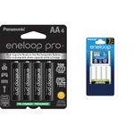 Panasonic BK-3HCCE/4BN Eneloop (Up to 2550 mAH) Pro AA high Capacity Ni-MH Pre-Charged Rechargeable