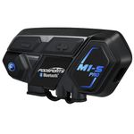 FODSPORTS Motorcycle Bluetooth Intercom with Music Sharing, M1S Pro 2000m 8 Riders Group Helmet Communication System Headset Universal Wireless Interphone (Waterproof/Handsfree/Stereo Music/GPS/2 Mic)