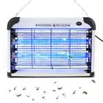 Fly Zapper Electric indoor,Fly catcher indoor and Fly Killer 20W UV light Bug Zapper - Powerful 3500V Grid Electronic Bug Catcher for Interior and outdoor -UK Plug