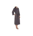 N Natori Women's Plus-Size Congo Robe, Heather Grey, 2X