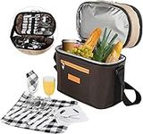 Insulated Picnic Backpack for 2 Per