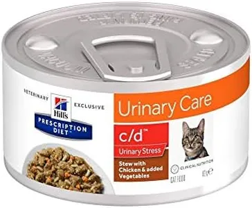 Hills Prescription Diet Feline c/d Urinary Stress Cat Food Chicken & Veg Stew 24 x 82g