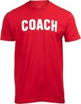 Coach | Coaching Tee Shirt: Royal Blue, Red, Green, Navy, Black Men Women T-Shirt, Red, 3X-Large