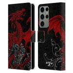 Head Case Designs Officially Licensed Alchemy Gothic Draco Rosa Dragon Leather Book Wallet Case Cover Compatible With Samsung Galaxy S23 Ultra 5G