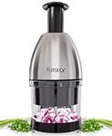 Hand Held Stainless Steel Onion Chopper - Vegetable Chopper Manual Handheld Food Chopper - Veggie Chopper Vegetable Cutter for Nuts Herbs Ginger Chili - Kitchen Tools Gadgets