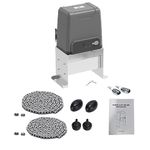 DORTIMATE Automatic Gate Opener with 2 Remote Controls and Infrared Sensor Automatic Sliding Gate Operator Chain Drive Slide Gate Up to 3300 pounds