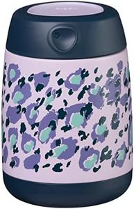 b.box Insulated Food Jar Mini | Small Snack Container for Babies and Kids | Double Wall Stainless Steel | Keeps Food Cold for 6hrs, Warm for 4hrs | (Wild Indigo, 7 oz)