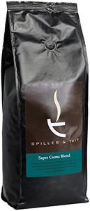 Spiller & Tait Super Crema Blend Espresso Coffee Beans 1kg Bag, Premium Arabica & Robusta Medium Roast Beans - Ideal for Bean to Cup Espresso Machines