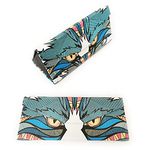 Gifts UK® Fashion Foldable Glasses Case Compact Sunglasses Box Free Cotton Glasses Cloth Owl (Blue)