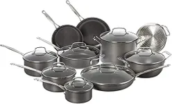 Cuisinart Chef's Classic Non-Stick Hard Anodized, 17 Piece Set, Black, 66-17N