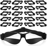 Weewooday 20 Pieces Adjustable Lightweight Basketball Dribbling Goggles, No Look Eye Goggles for Sport Dribble Training