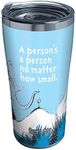 Tervis Dr. Seuss Horton Triple Walled Insulated Tumbler Travel Cup Keeps Drinks Cold & Hot, 20oz Legacy - Stainless Steel, Classic