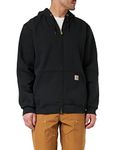 Carhartt Men's Loose Fit Midweight Full-Zip Sweatshirt, Black, M