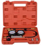 DAYUAN Cylinder Leak Down Tester Kit, Gasoline Engine leakdown Test Tool Dual Pressure Gauges Leak Test Set Compression Leakage Tester