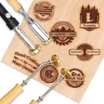 Bliver Custom Branding Iron for Wood Personalized Electric Logo Metal Branding Iron Durable Leather Iron Stamp Wedding Gift Handcrafted by Design for Meat Wood Paper Plastic-4"