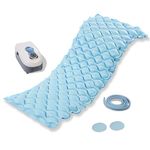 OTICA Vinyl Medical Air Bed Anti Decubitus Anti Bedsore Hospital Air Bed Mattress With Pump (Blue), One Size