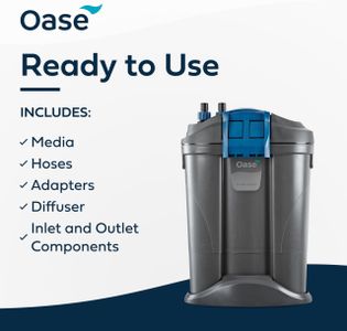 Oase FiltoSmart 300 External Aquarium Filter – Quiet, Energy Efficient
