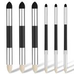 6pcs Artist Blending Sponge Pen, 2 Sizes Double-Headed Pastel Blending Stump Pencil Sketch Brush Rubbing Lucy Drawing Art Foam Blender Stick Blender Tool for School Students Beginners Supplies