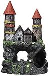 Penn-Plax Age-of-Magic Enchanted Castle Aquarium Decoration – Safe for Freshwater and Saltwater Fish Tanks – Medium