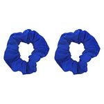 Set of 2 Solid Scrunchies - Royal