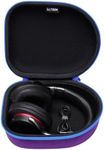 Headphone Headset Case for JBL, Beats, Sony, Soundcore Anker, Raycon, TOZO, SteelSeries, Logitech, Jabra, Bose, Audio-Technica, Sennheiser Headphones, Purple+Black